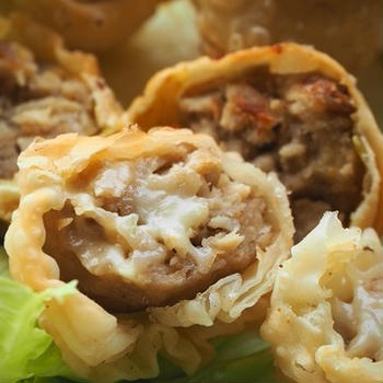 肉団子巻揚げ焼き☆手抜きを考えている