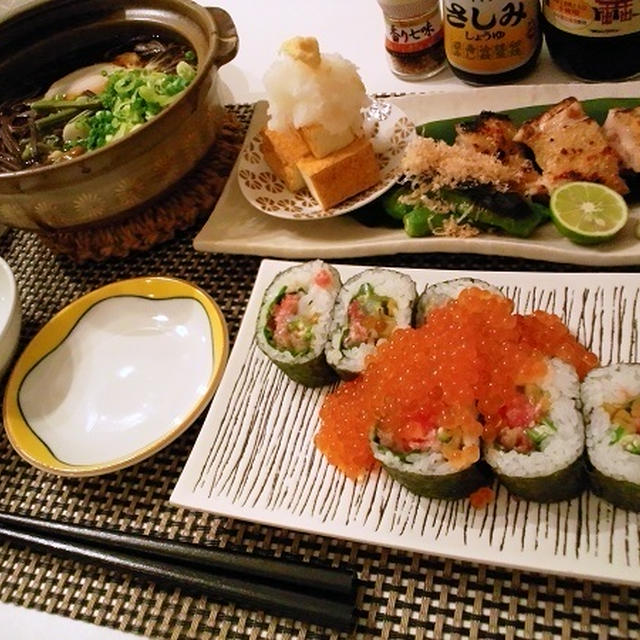 山菜そばとか
