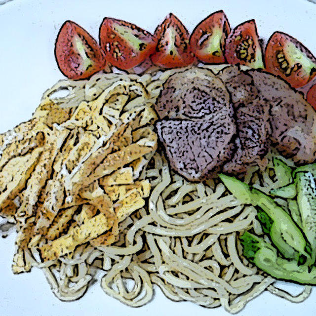 冷やし中華①　～　ねぎ油で麺をおいしくする