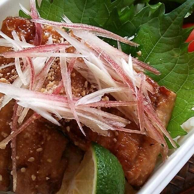 秋刀魚の蒲焼き丼弁当