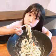 つるとんたん風冷やしたらこクリームうどんです！！