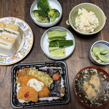 OK白身魚フライ明太弁当・サンドウィッチ