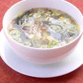 ドレッシングで簡単〜サッパリ！が美味しい中華風スープ。