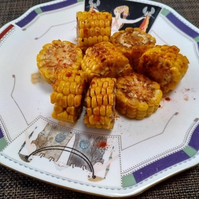 とうもろこしのパプリカ風味バター醤油焼き♪☆♪☆♪