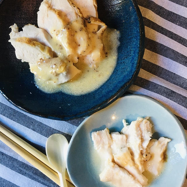 介護食：鶏むね肉のポワレ　＆　お出かけ