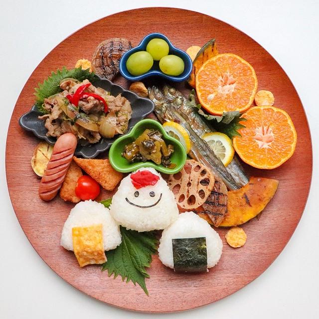 ワンプレート朝ごはん＊おにぎりプレート