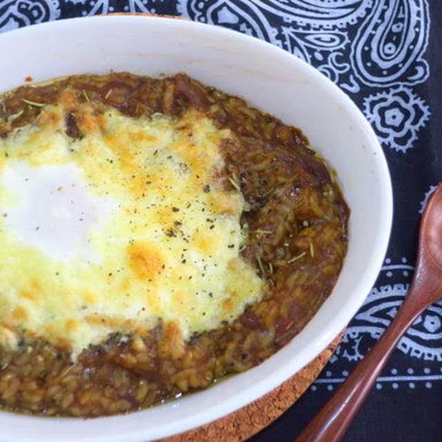 とろけるチーズの焼きカレー