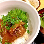 琉球丼  主人と私の晩御飯