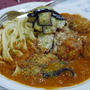 豆腐ミートとまとパスタ