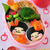 リボンつき女の子のお弁当