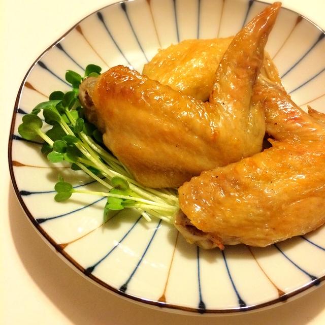 ごま油香る手羽先の塩焼き＊白菜のとろとろ煮