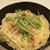 パスタでご飯☆カニ缶と水菜のパスタ
