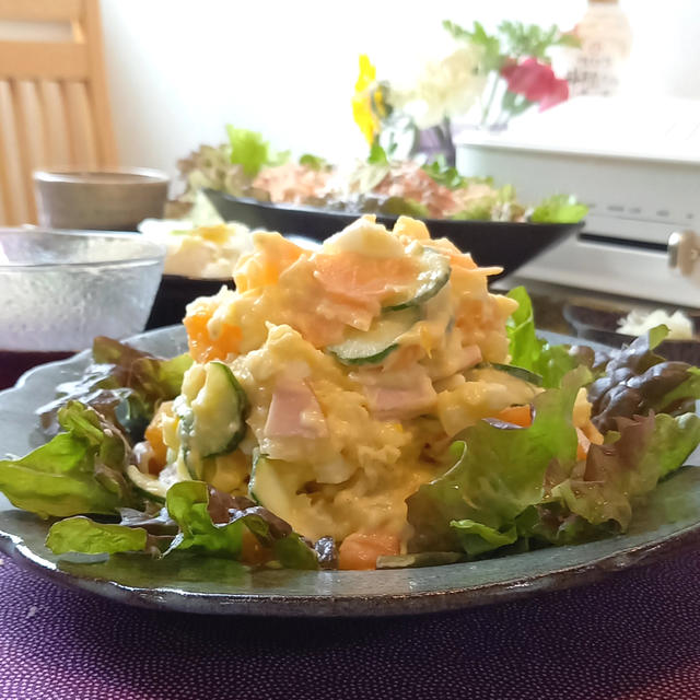 みかん入り☆みりんポテサラ