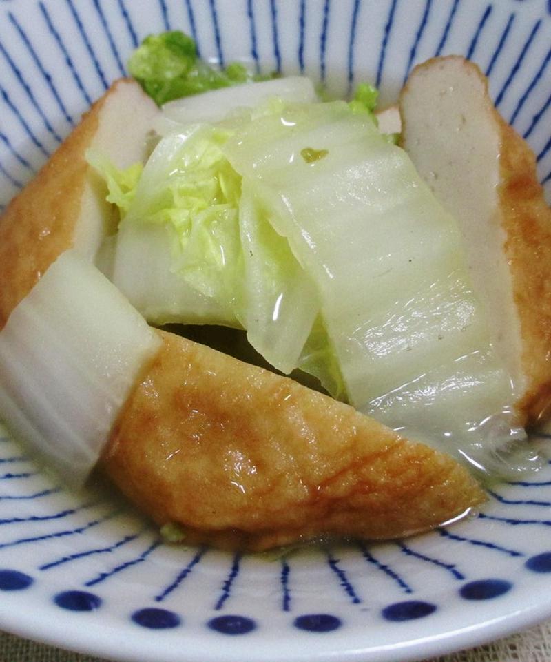 さつま揚げと白菜の柚子こしょう煮＜ヘルシー♪＞