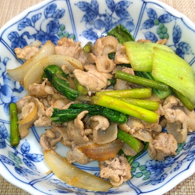 自家製にんにくの芽を使ってあっさり味で作りました！！豚肉とにんにくの芽のスタミナ焼肉★