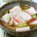 豆腐と枝豆のカニ風味煮