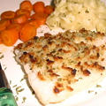 白身魚のマヨネーズハーブ焼きディナー