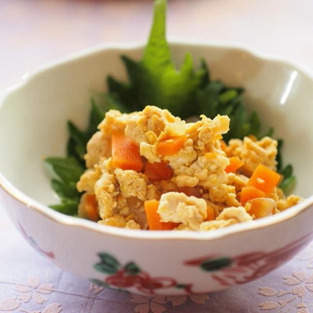 うちのおばんざい　炒り豆腐のレシピ、蕗の煮物