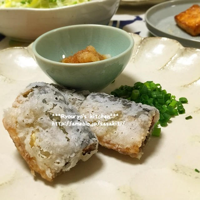 *【recipe】秋刀魚の干物ｄｅから揚げ*
