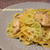 キャベツとささみの白だしクリームパスタ
