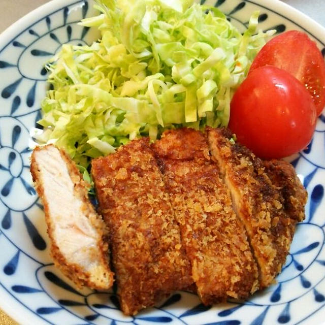 エバラ焼肉のたれ こだわり食感　塩レモン味でとんかつの下味つけてみた♪