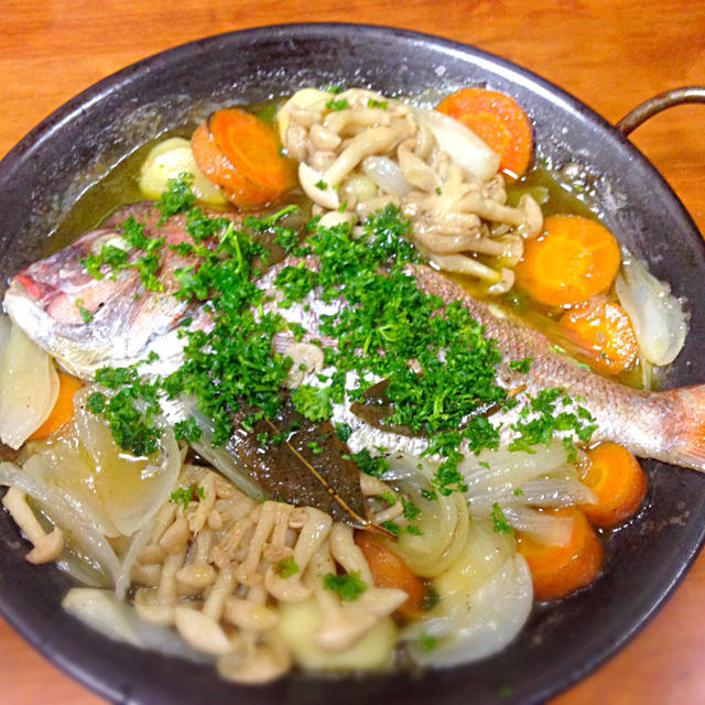 ちだいと野菜のオリーブオイル焼 By Saika さん レシピブログ 料理ブログのレシピ満載