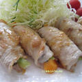 小松菜とチーズの豚肉ロール