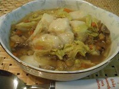 もっちりお餅入り★甘い野菜スープ♪
