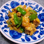 鶏モモと葱の醤油味炒め
