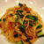 家族のお祝い事 ～ キムチパスタ ～ インゲンとツナの胡麻マヨワサ和え