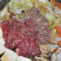 炭火で作る『すき焼き』