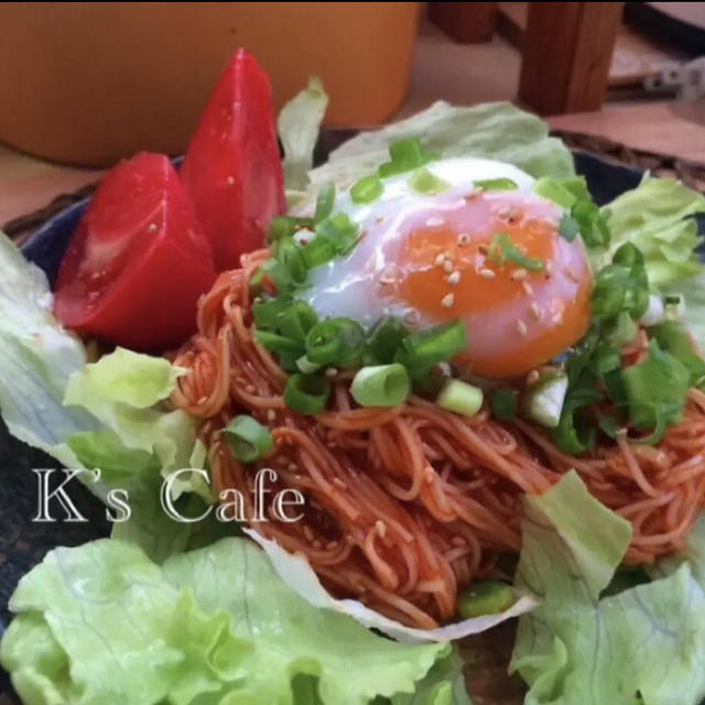 全部大さじ1！そうめんde韓国冷麺風♡