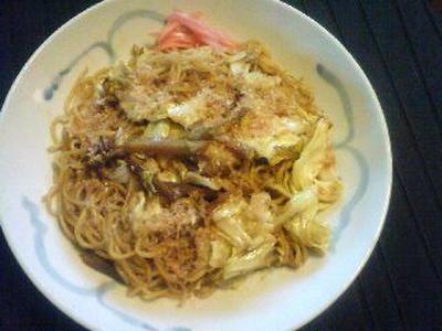 日本酒にぴったりきんぴら焼きそば