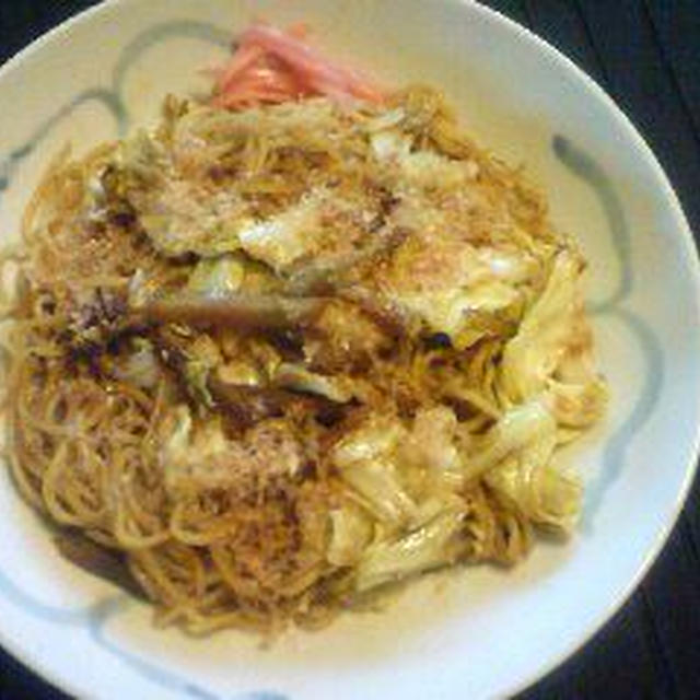 日本酒にぴったりきんぴら焼きそば