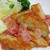 野菜天とベーコンの一味唐がらし炒め