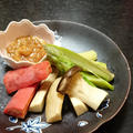 生姜味噌で簡単、温野菜の味噌マヨディップ