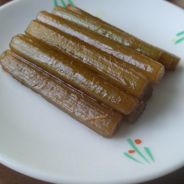 きのうのおつまみ　　ふきの炒め煮