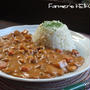 具がゴロゴロ、まろやか仕上げ「野菜と豆のまろやかカレー」