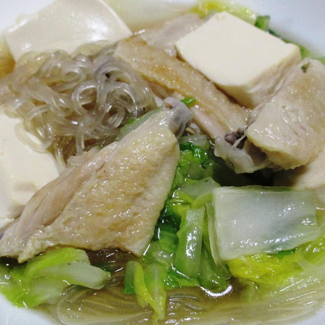 手羽中と豆腐の煮物 マロニーと白菜も By Syu さん レシピブログ 料理ブログのレシピ満載