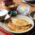 かに玉定食。と、七草がゆ。