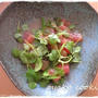 ミニ小松菜とトマトのオリーブオイルサラダ