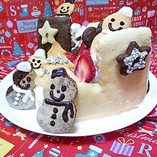 子供に喜んでもらえるクリスマスブーツケーキ By C H Iroruさん レシピブログ 料理ブログのレシピ満載
