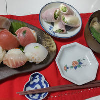 ひな祭り　ちらし寿司の酢飯で手まり寿司
