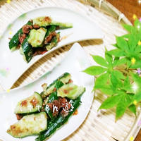 麺つゆde 超簡単さっぱり梅きゅ～