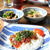 韓国風まぐろのづけ丼 と ほうれん草のキムチあえ。