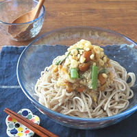 ひんやり食欲ＵＰ☆ごま油香る♪山菜たっぷりおろしそば