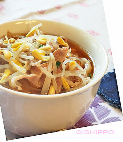 たっぷり豆もやしで糖質カット煮麺