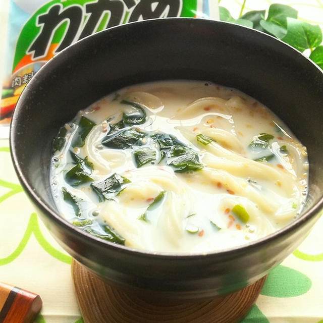 わかめスープで作る まろやか豆乳わかめうどん By Snow Kitchen さん レシピブログ 料理ブログのレシピ満載