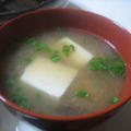 明太子と豆腐のスープ