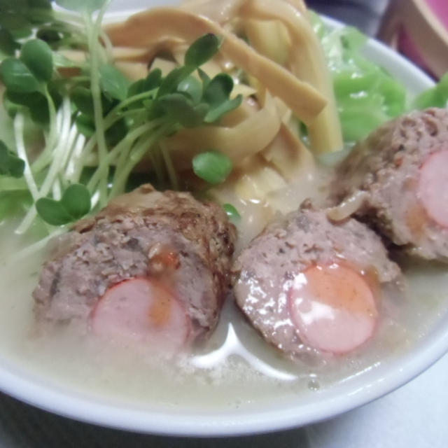 TABASCO豚骨ラーメン　＋ウインな♪バーグ入り